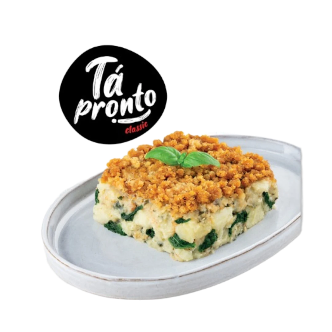 Bacalhau com Espinafres e Broa