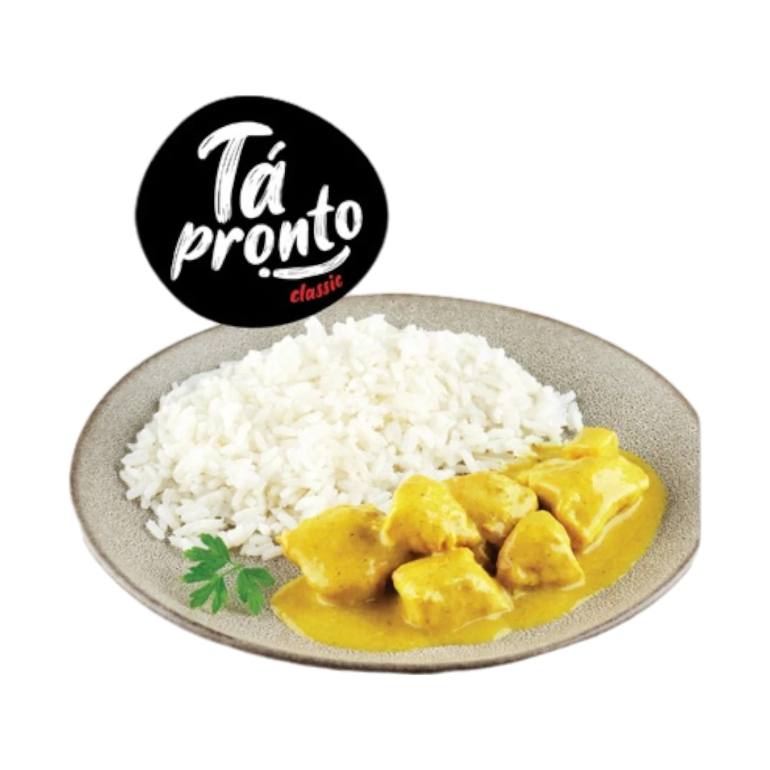 Caril de Frango com arroz branco