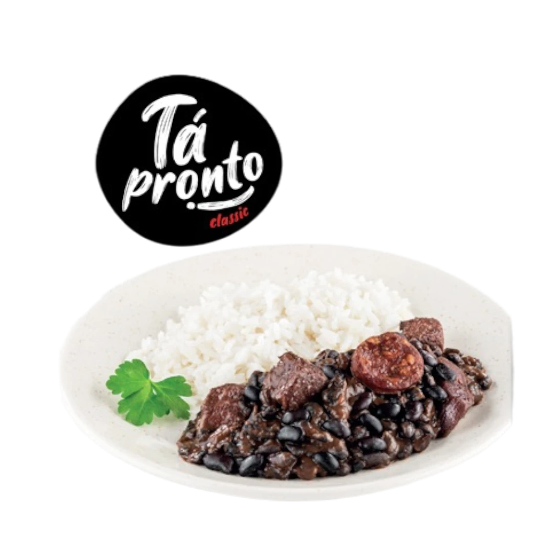 Feijoada à brasileira com arroz branco